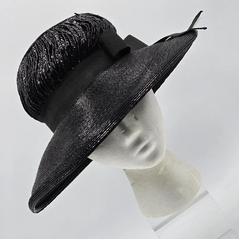 Chesterfield Original Black Lustra Wide Brim Hat